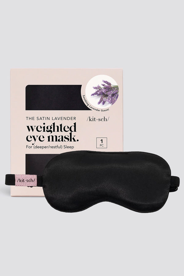 Weighted Satin Eye Mask - Lavender