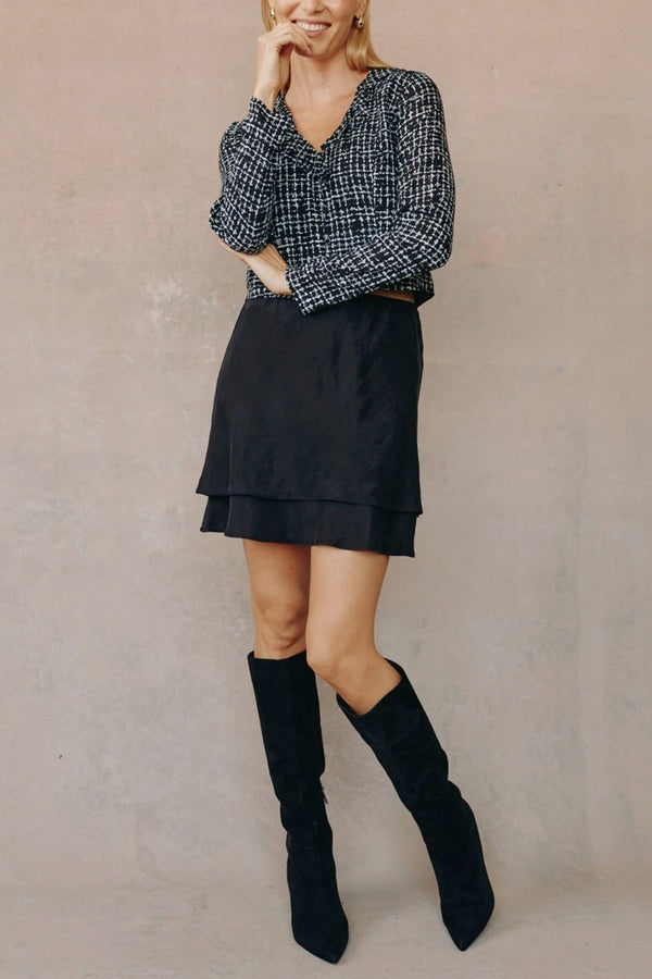 Layered Mini Skirt