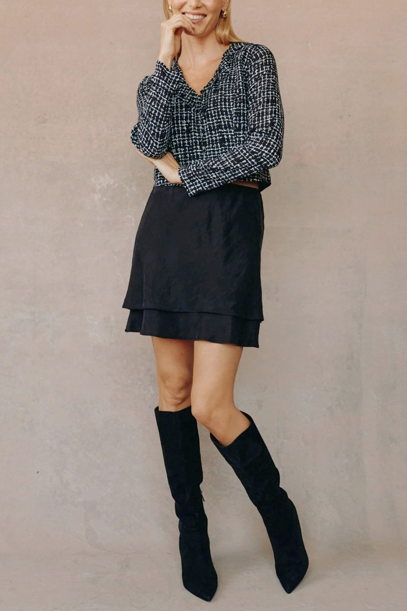 Layered Mini Skirt