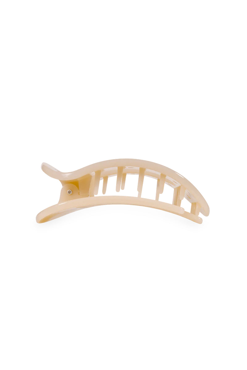 Flat Round Almond Beige Clip - 3 sizes