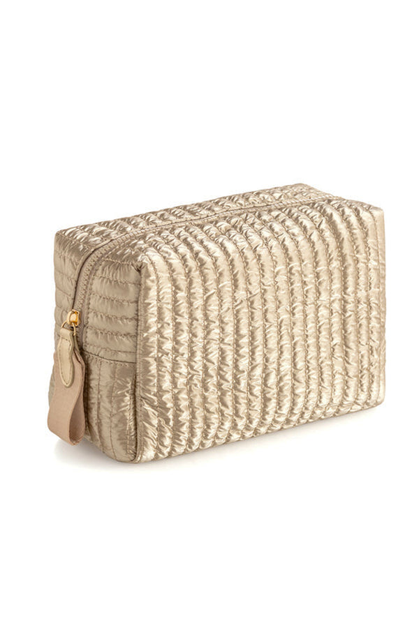 Logan Quilted Large Cosmetic Pouch