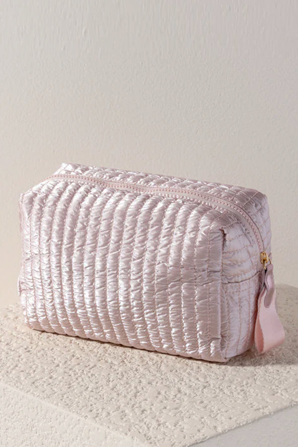 Logan Quilted Large Cosmetic Pouch