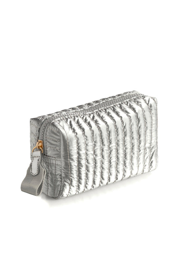 Logan Quilted Small Cosmetic Pouch