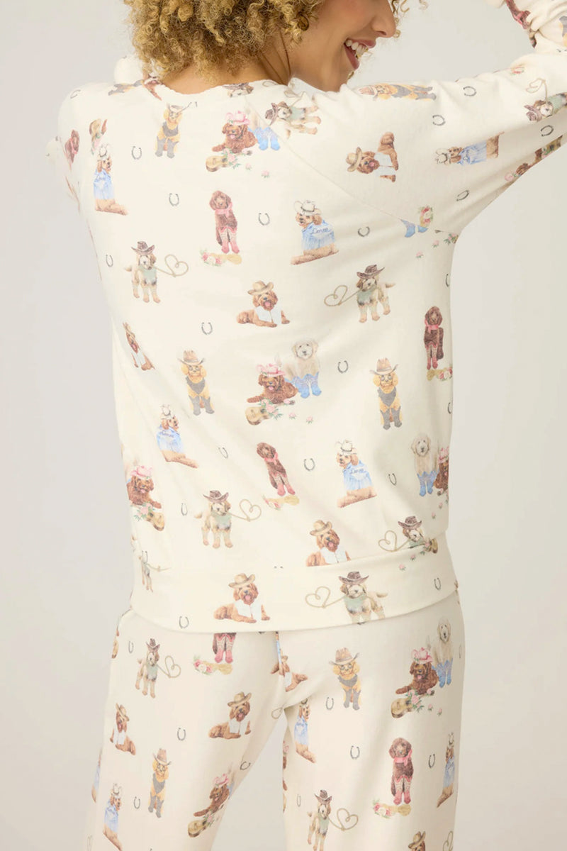 Ruff On The Range Dog Print Long Sleeve Top