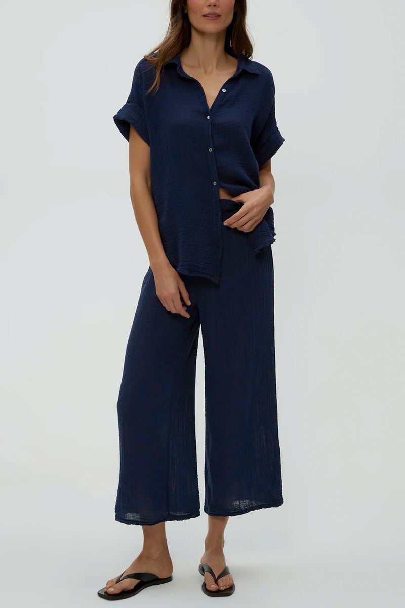 Medina Cropped Gauze Pant