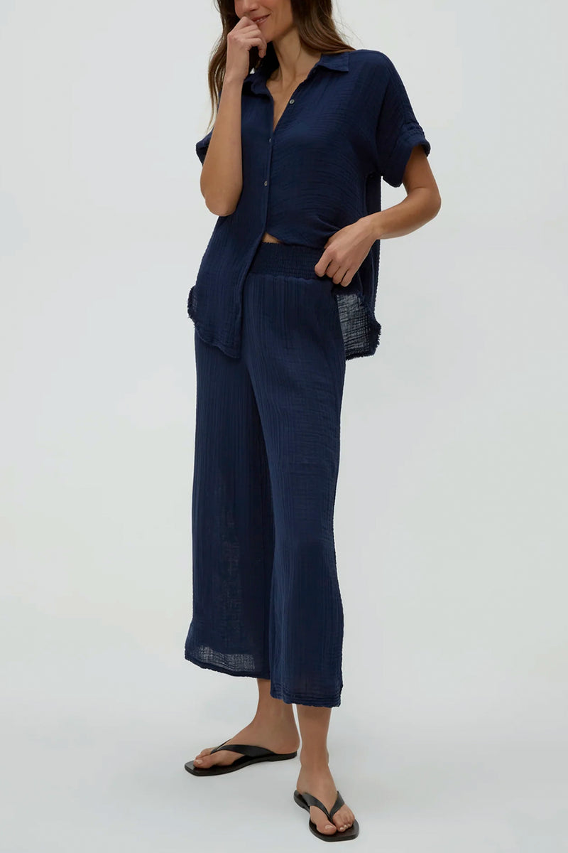 Medina Cropped Gauze Pant