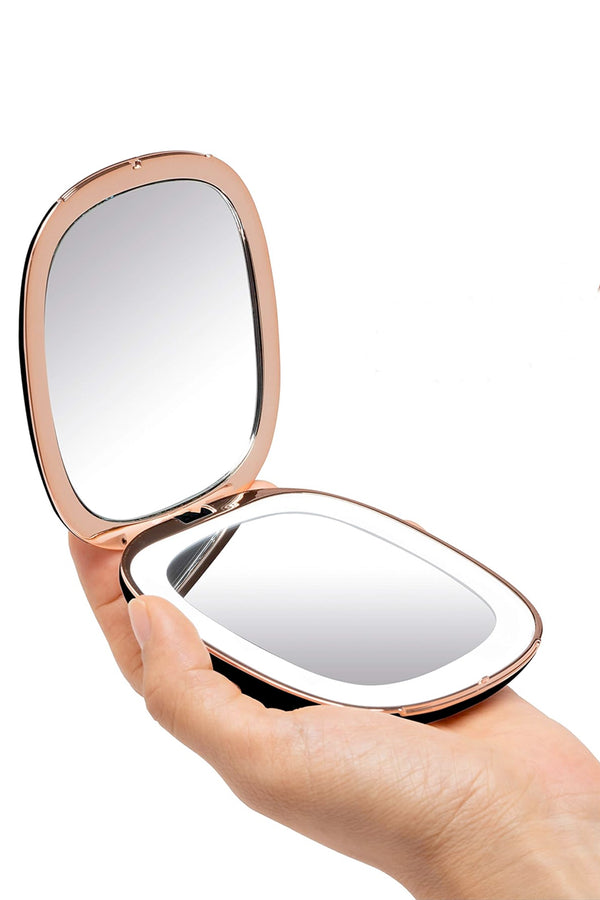 Mila Luxe Lighted Compact Mirror - Assorted Colors