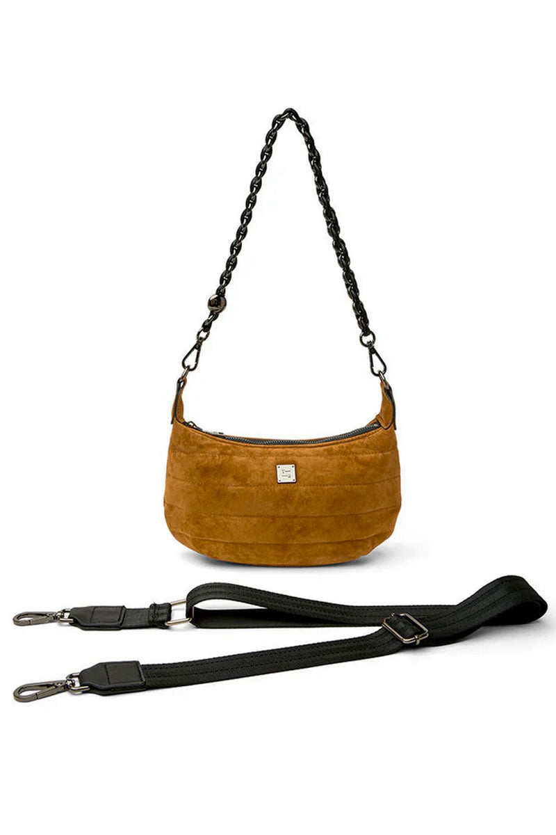 Mini Moon Convertible Shoulder Bag - Luxe Suede