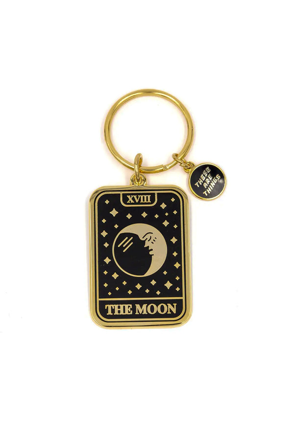 Enamel Keychain - Moon Tarot