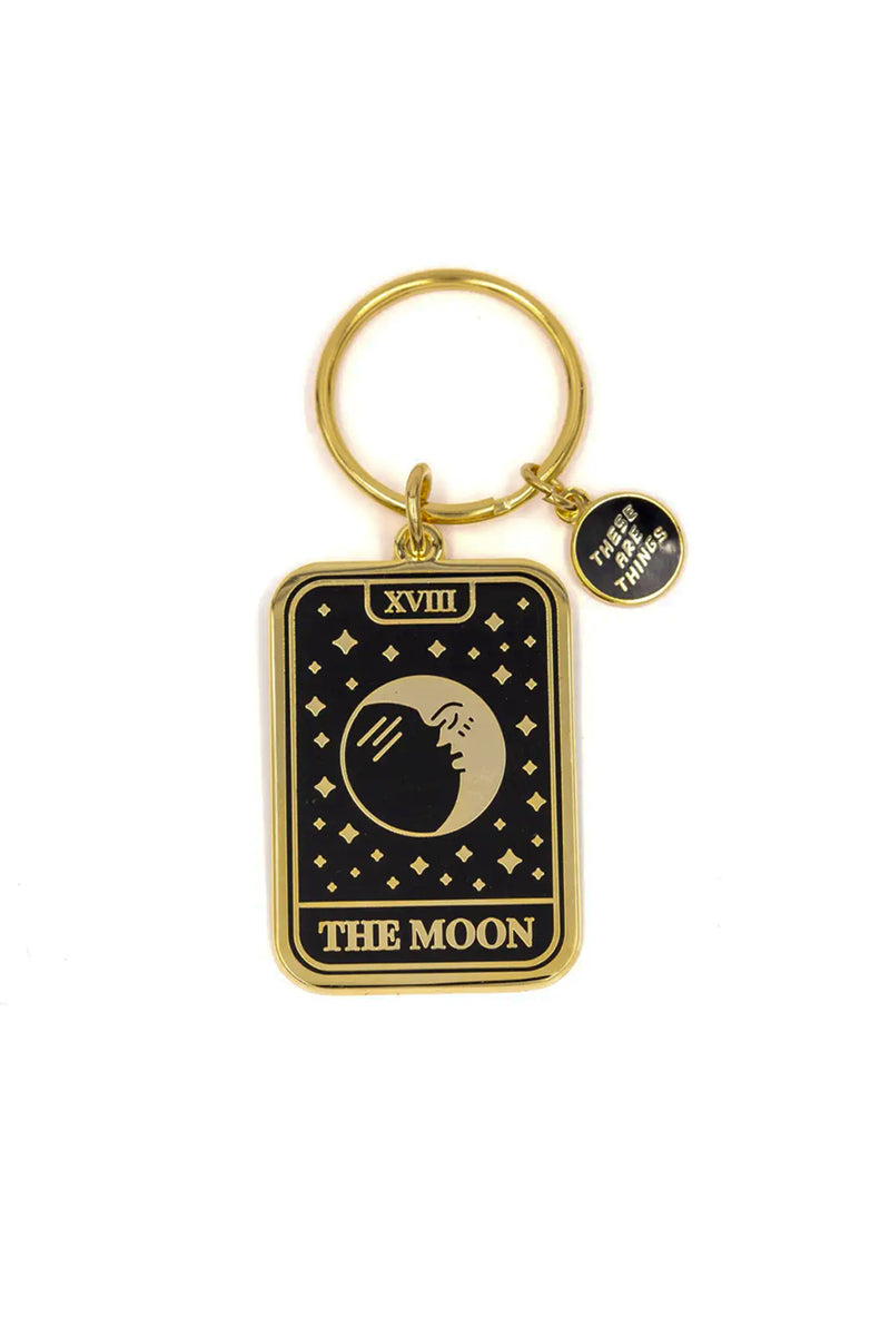 Enamel Keychain - Moon Tarot