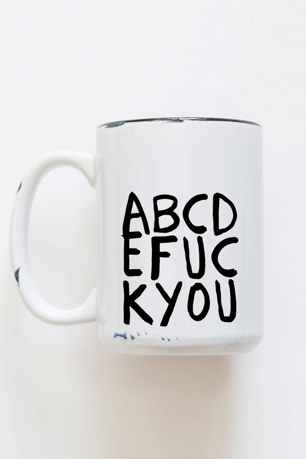 ABCDEFUCKYOU Ceramic Mug - 2 colors
