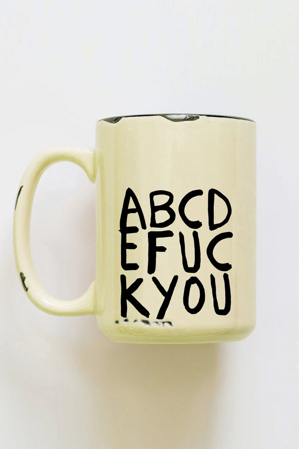 ABCDEFUCKYOU Ceramic Mug - 2 colors