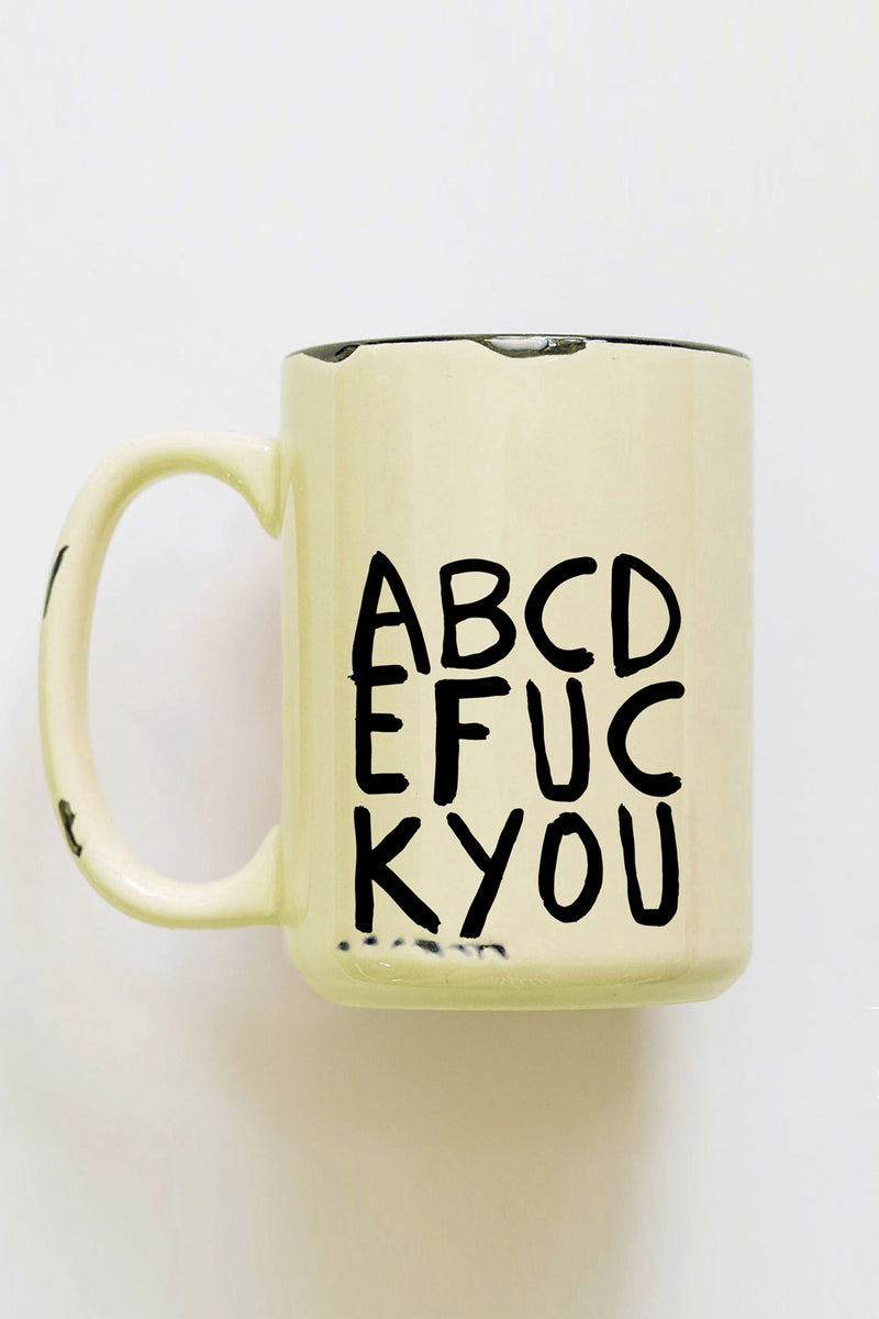 ABCDEFUCKYOU Ceramic Mug - 2 colors