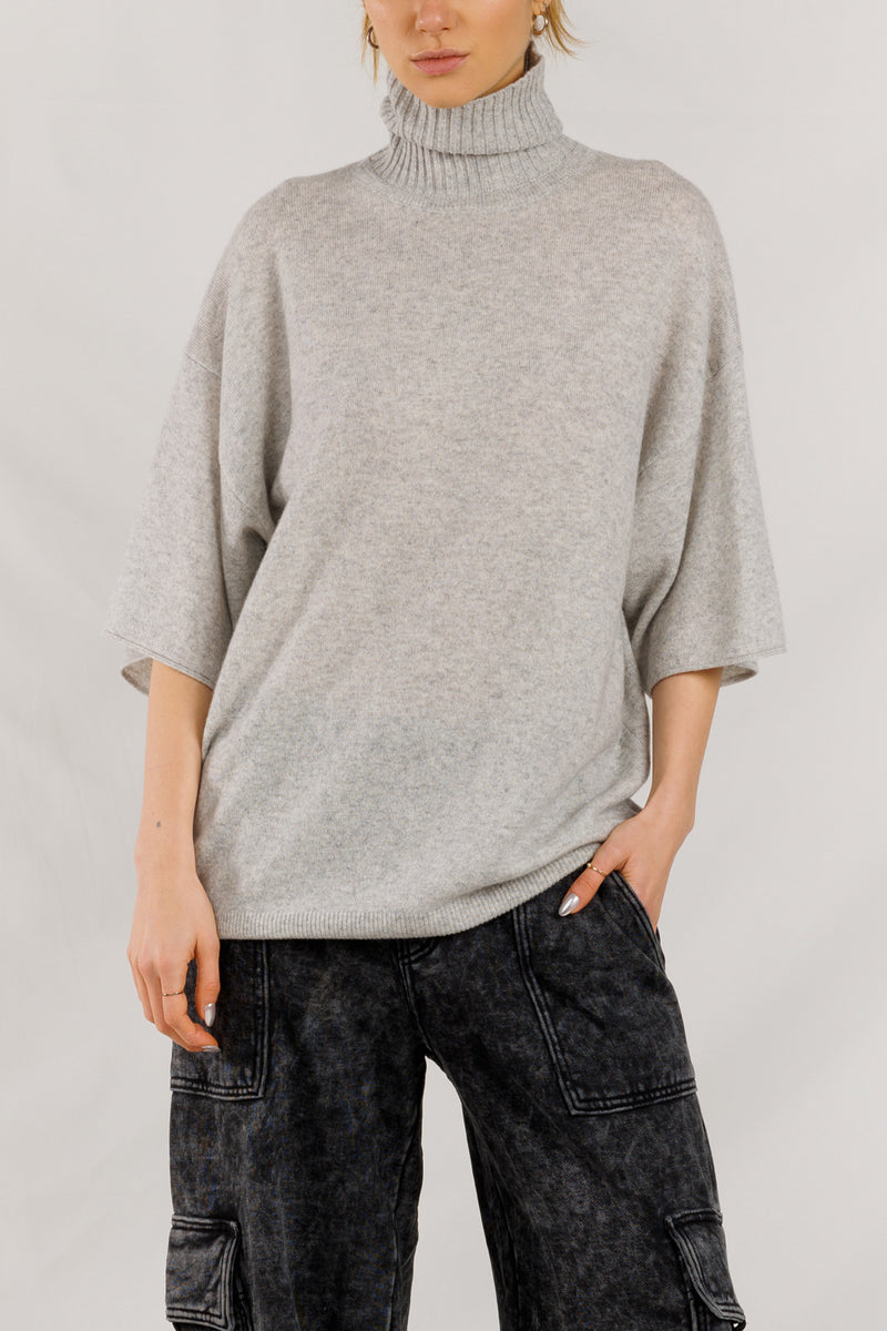 Nash Boxy Roll Neck Cashmere Sweater
