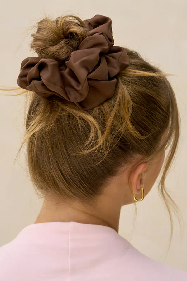 Oversized Scrunchies - Black & Chocolate