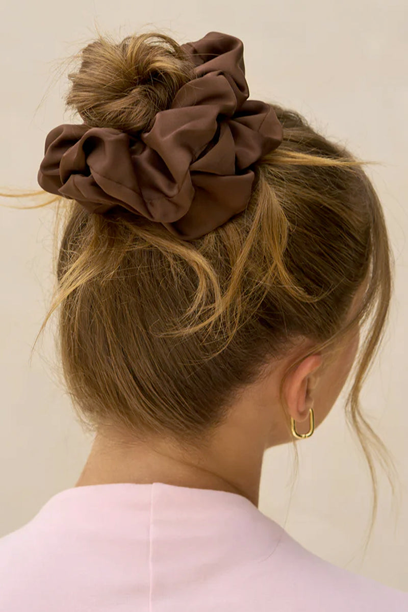 Oversized Scrunchies - Black & Chocolate
