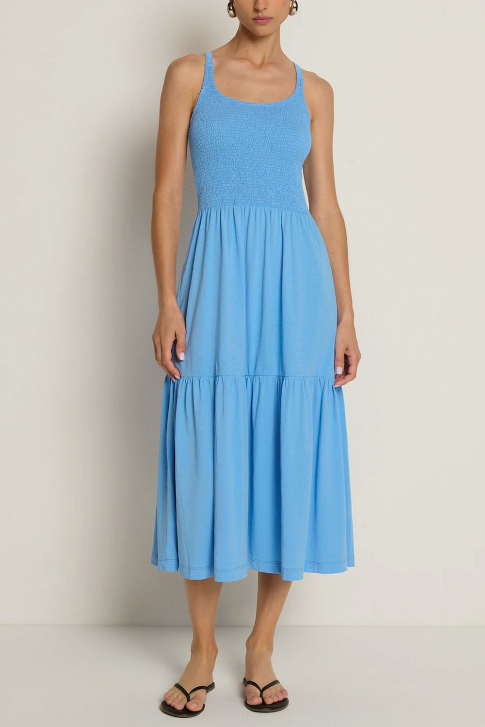 penelope midi dress Penelope Smocked Midi Dress – Pinkadot