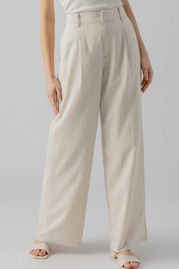 Pleat Up High Rise Trouser
