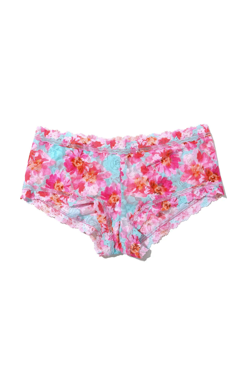 Printed Signature Lace Boyshort - First Bloom