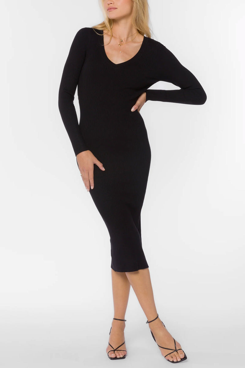 Rasha V-Neck Sweater Dress