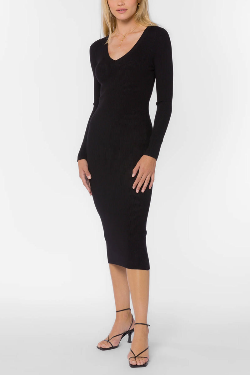 Rasha V-Neck Sweater Dress