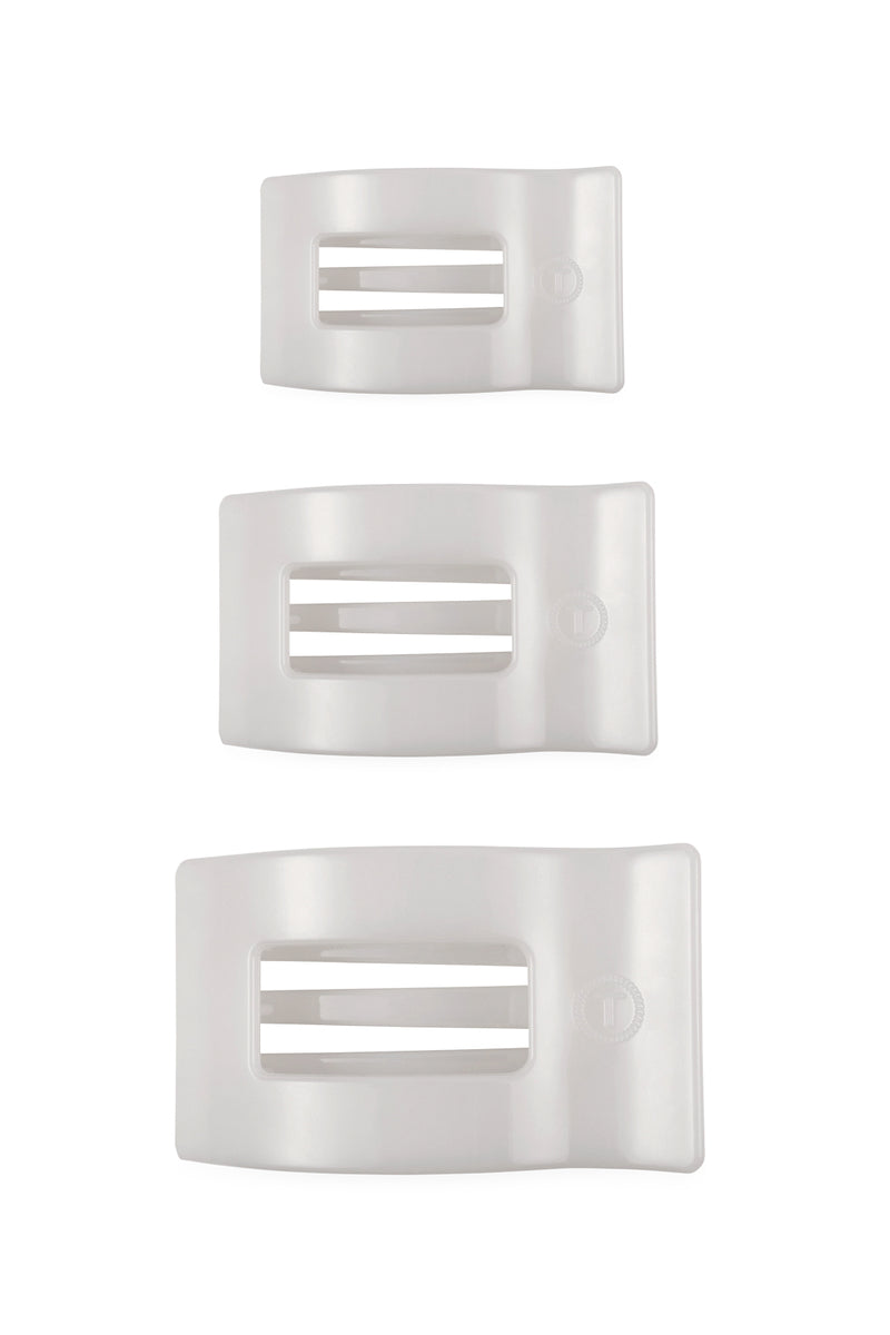 Flat Rectangle Coconut Clip - 3 sizes