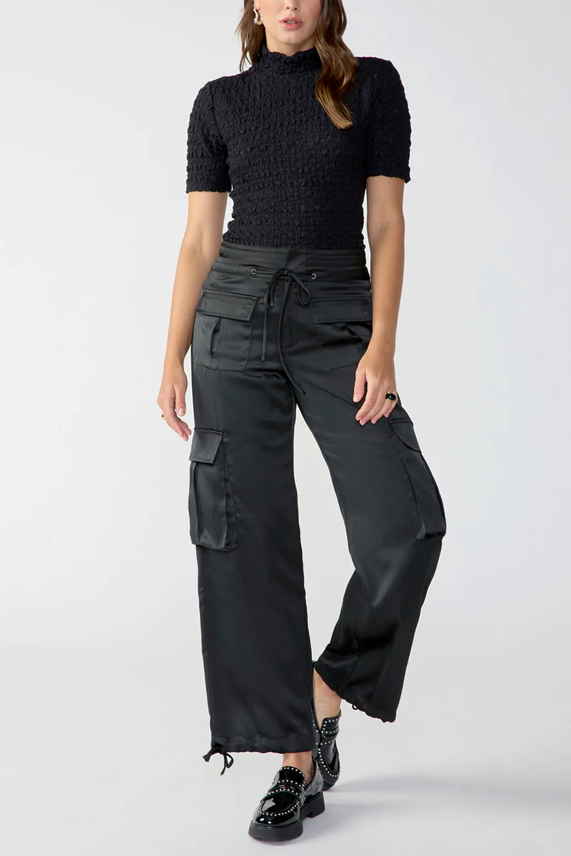 Reese Satin Cargo Pant