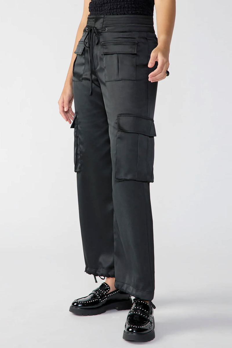 Reese Satin Cargo Pant
