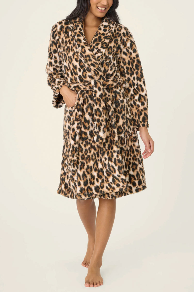 Holiday Dreams Leopard Print Robe