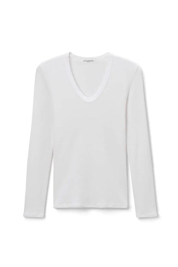 Robyn U-Neck Rib Long Sleeve