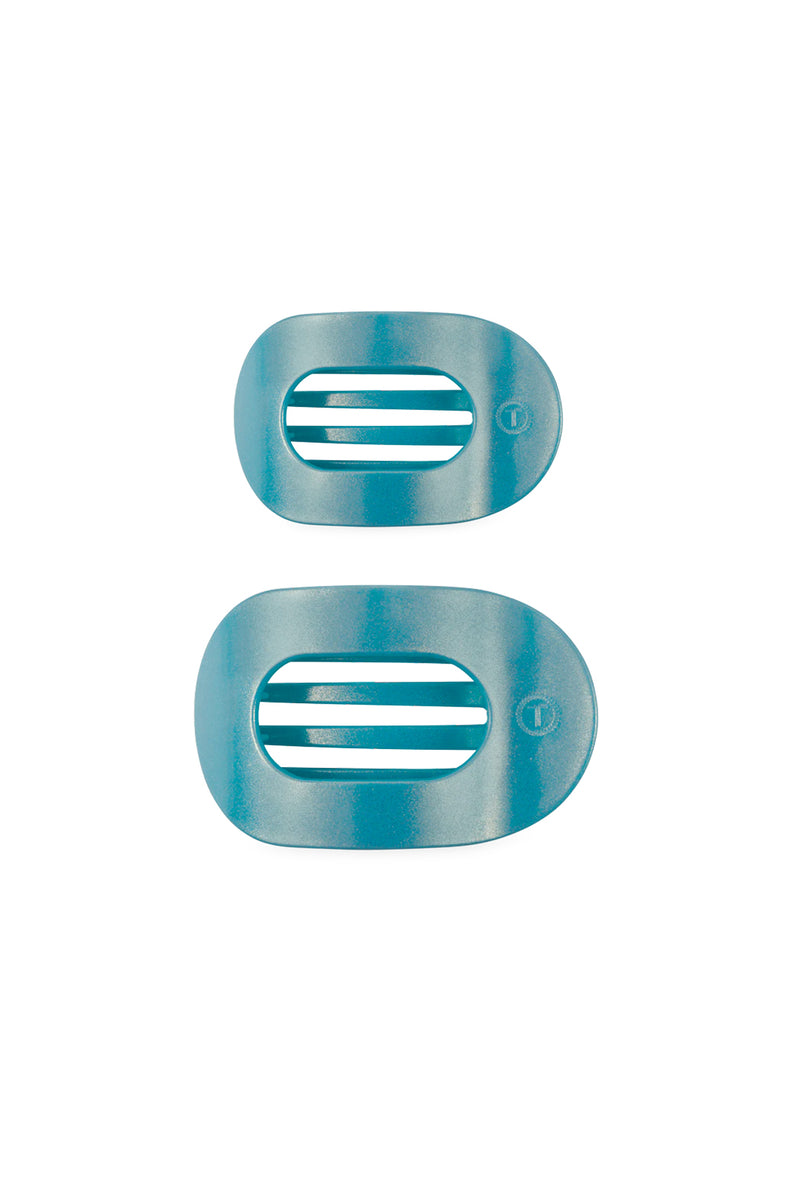 Flat Round Blue Seas Clip - 2 sizes