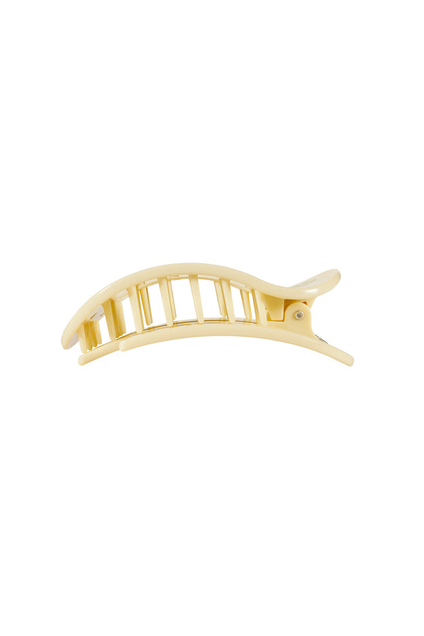 Flat Round Butter Yellow Clip - 1 size