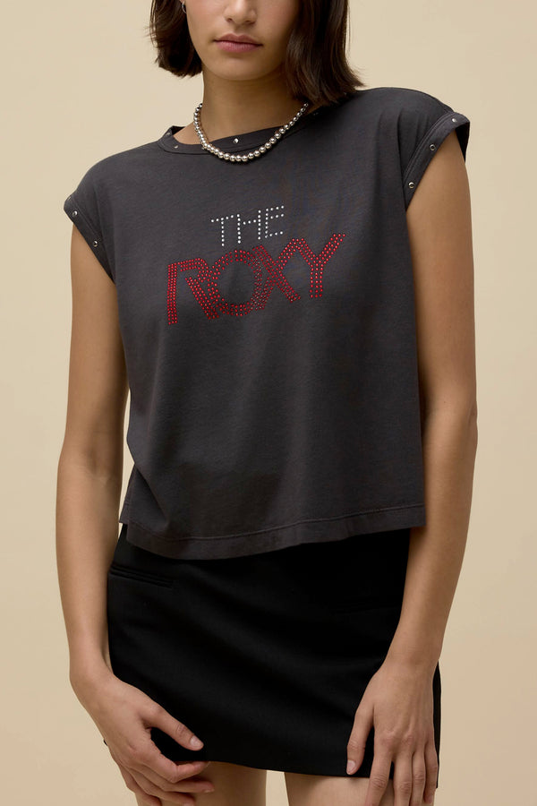 The Roxy Rhinestone Swing Muscle Tank