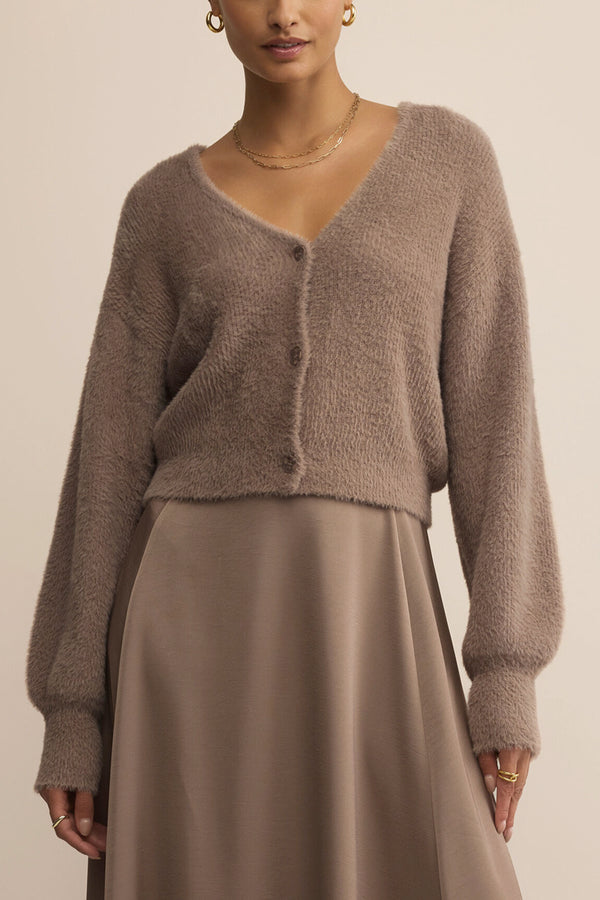 Sadira Fluffy Crop Cardigan