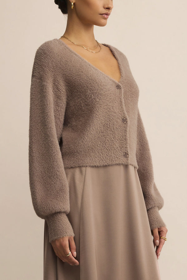 Sadira Fluffy Crop Cardigan