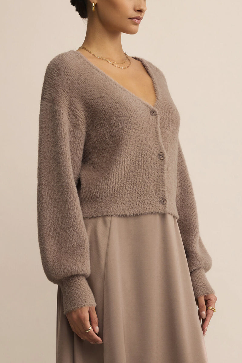 Sadira Fluffy Crop Cardigan