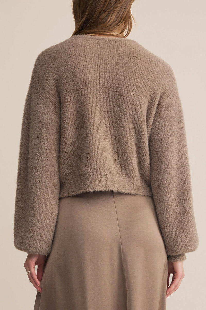 Sadira Fluffy Crop Cardigan