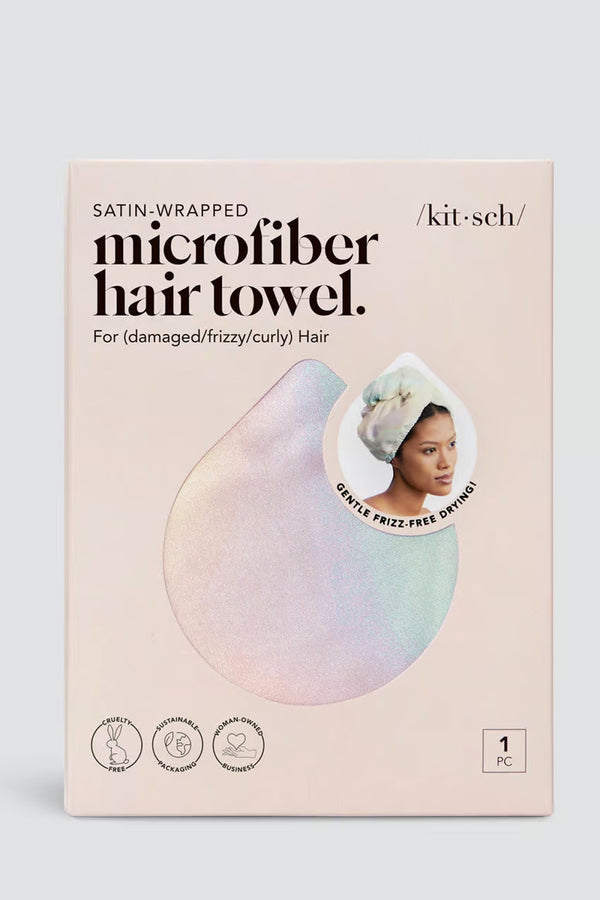 Satin Wrapped Hair Towel