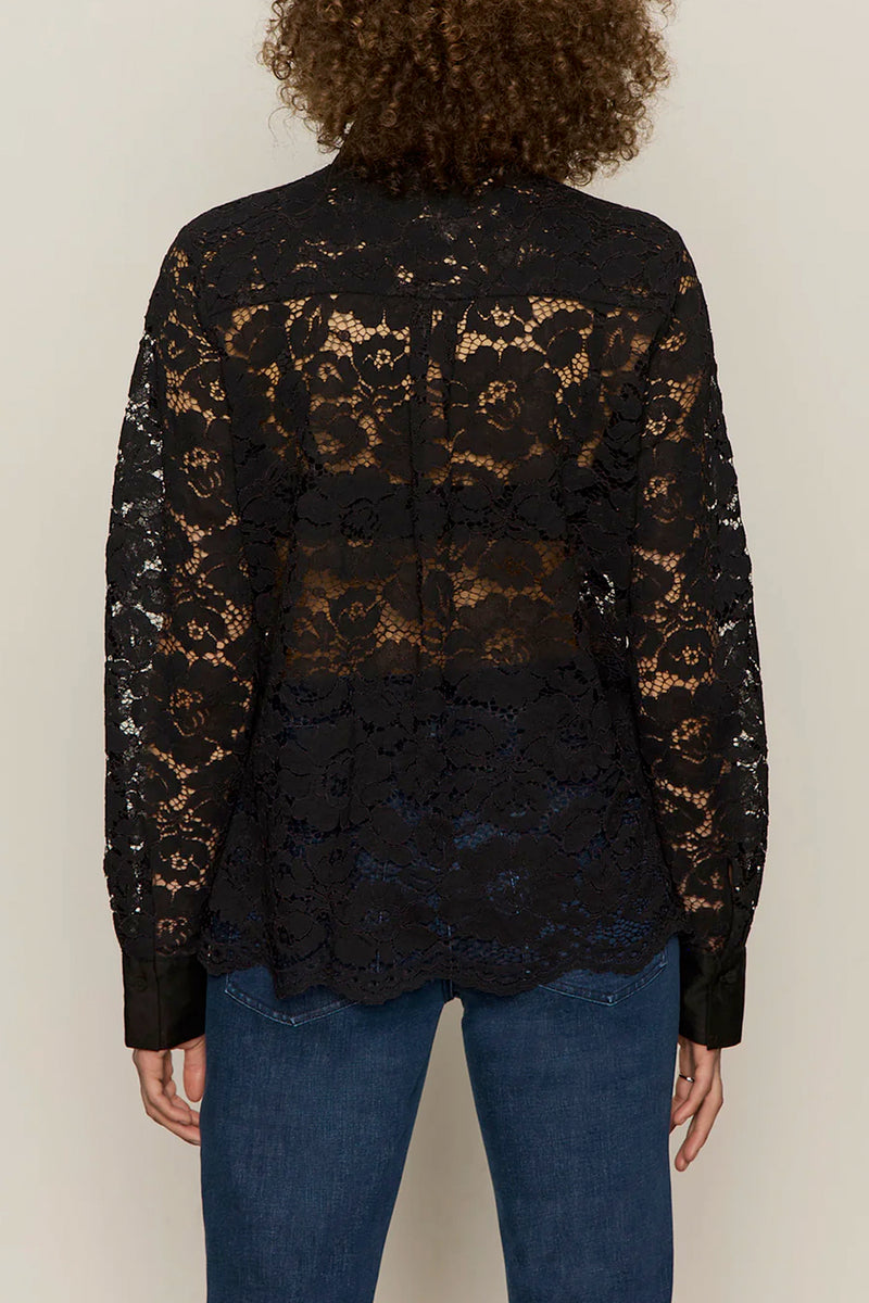 Serendipity Lace Tuxedo Shirt