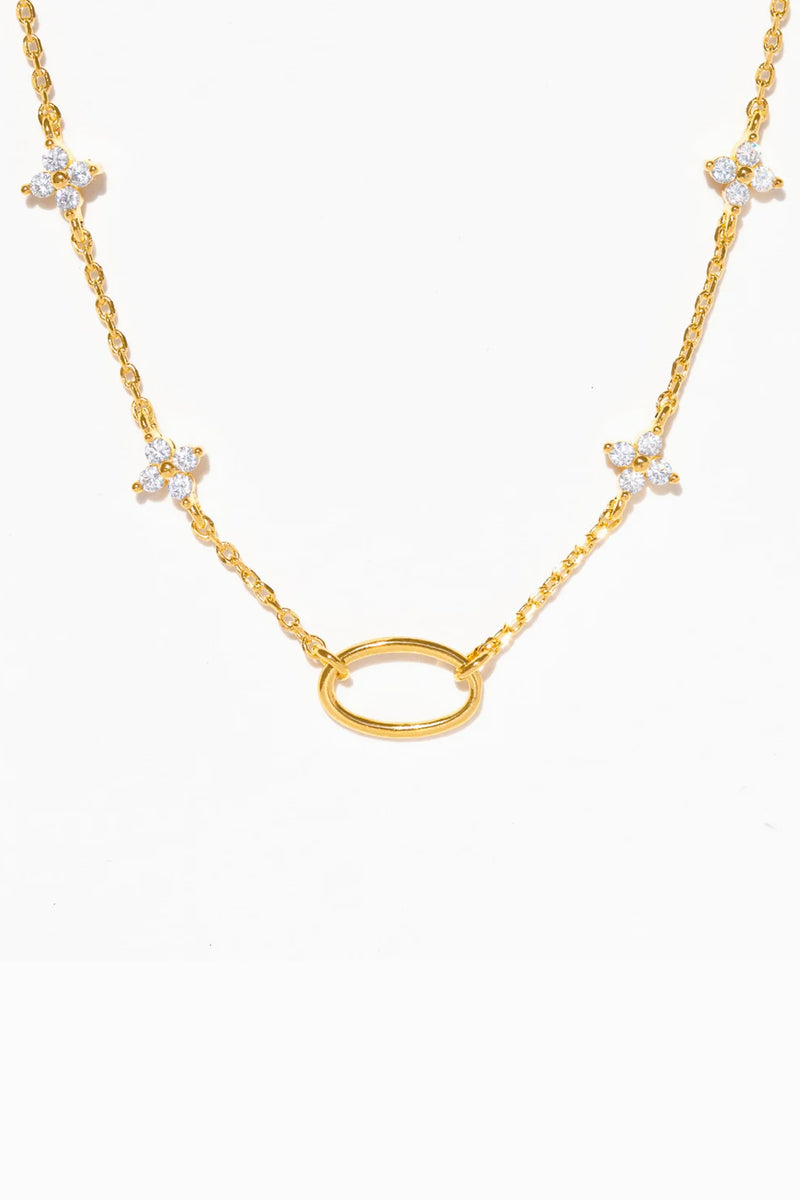 Shimmer Blossom Necklace for Charms