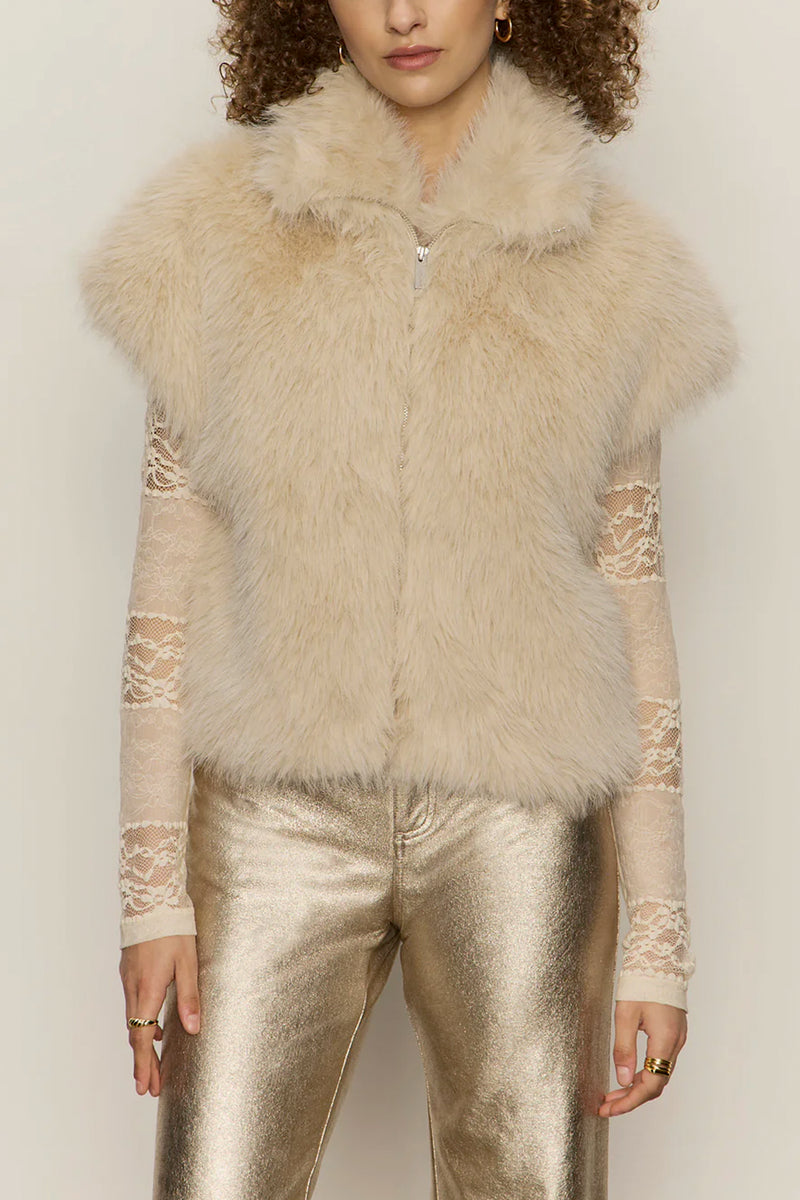 Silky Fur Vest