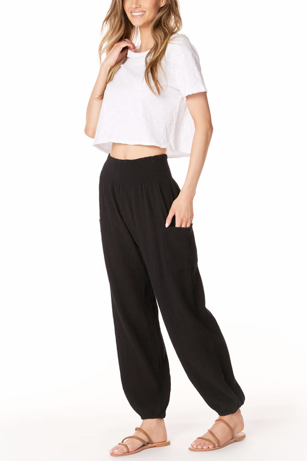 Smocked Beach Pant with Pockets