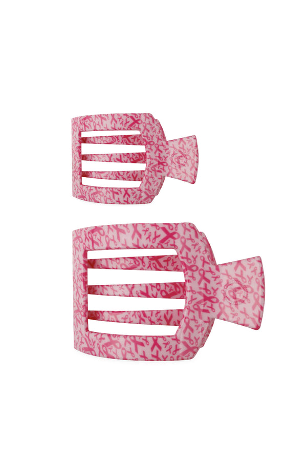 Flat Square Wrapped In Ribbons Clip - 2 sizes