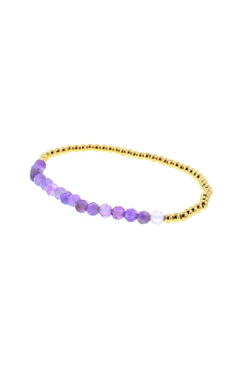 Gold Birthstone Stacking Bracelets