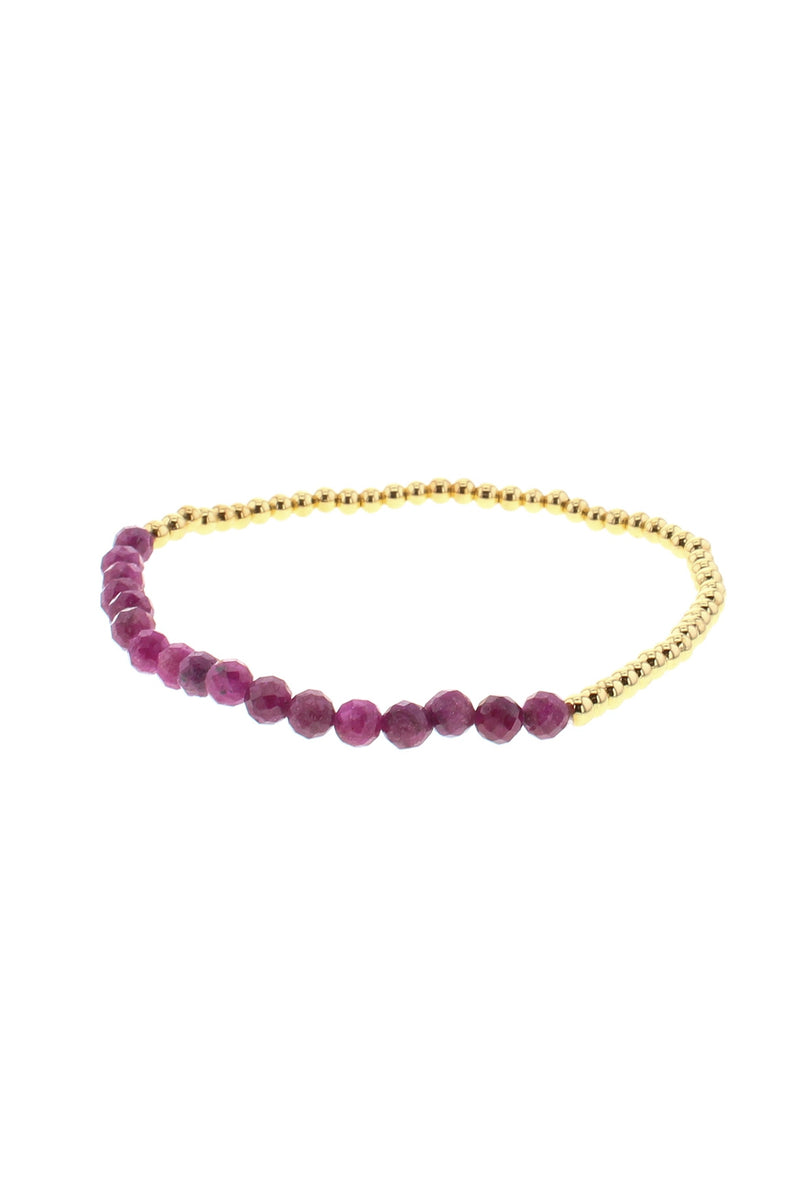 Gold Birthstone Stacking Bracelets