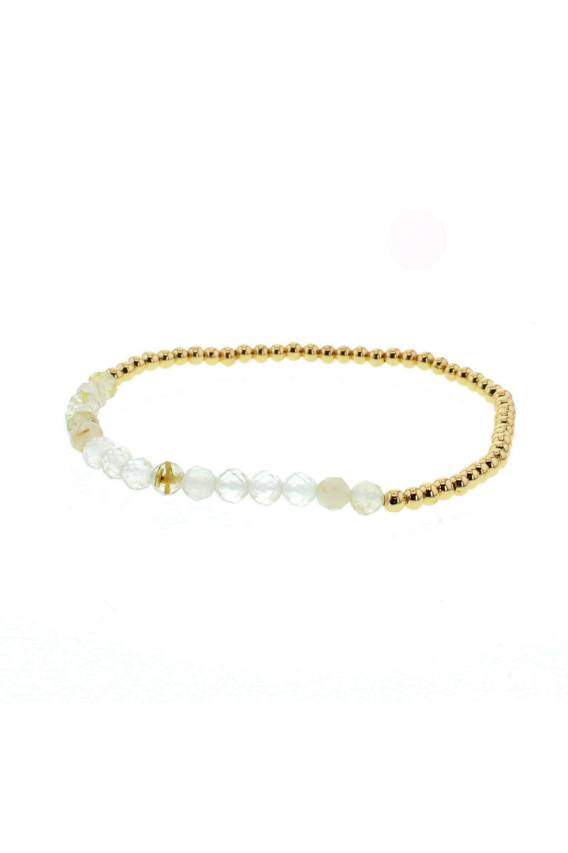 Gold Birthstone Stacking Bracelets