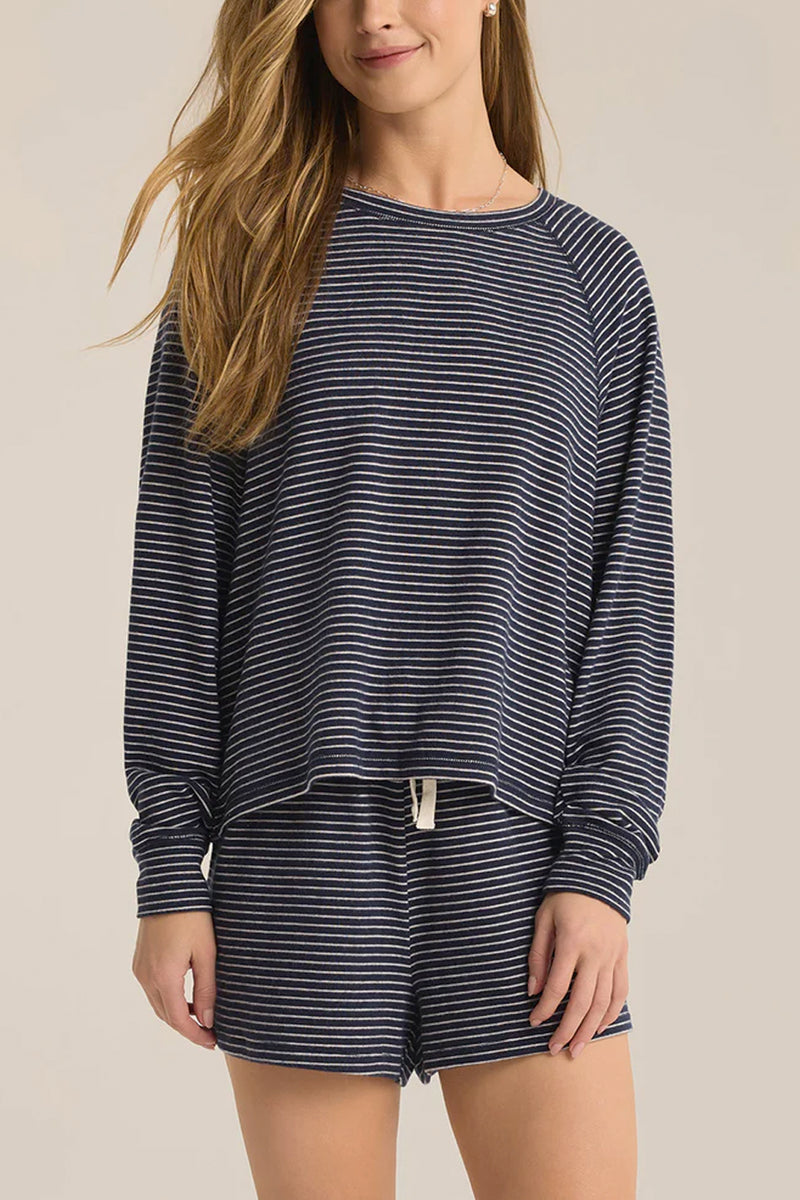 Staying In Stripe PJ Set