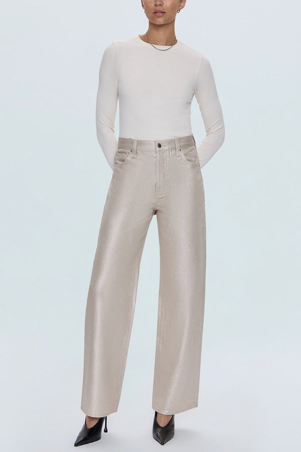 Tate High Rise Bowed Wide Leg Jean