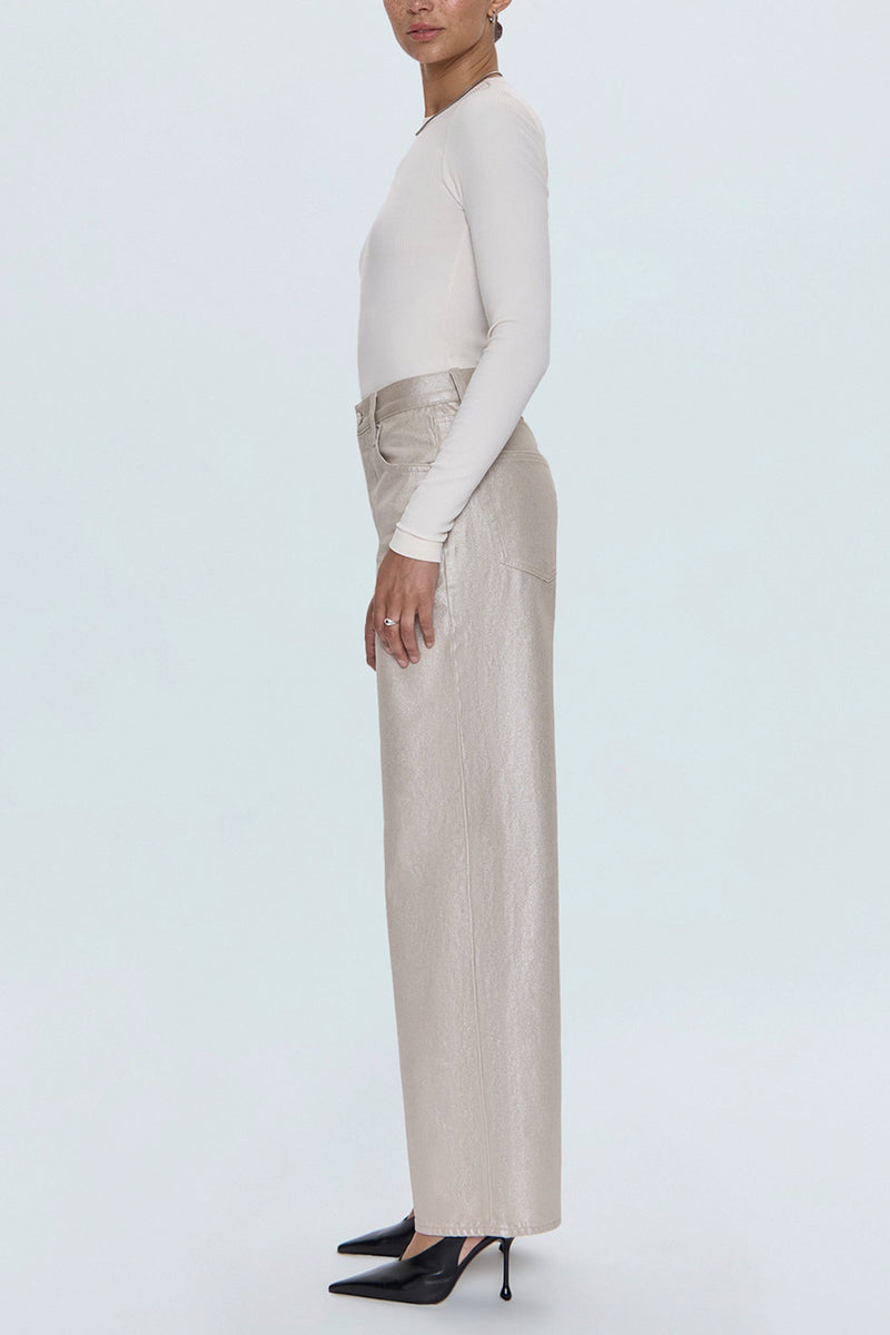 Tate High Rise Bowed Wide Leg Jean