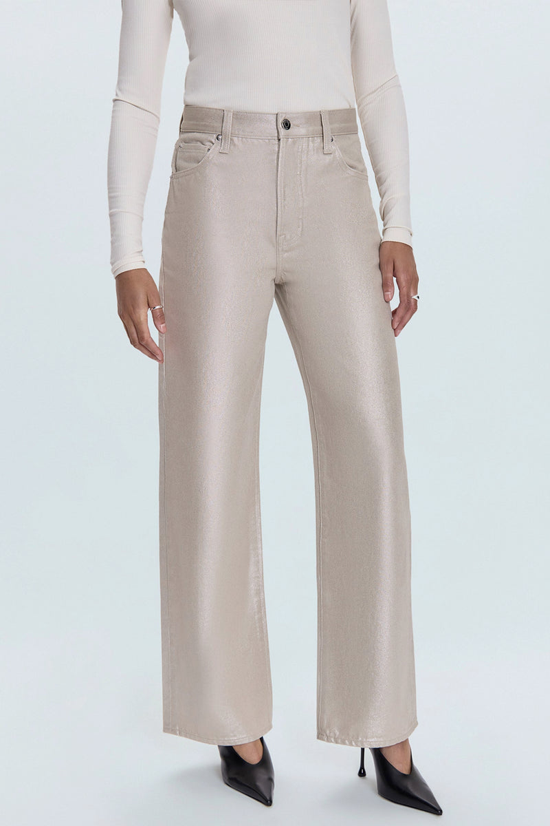 Tate High Rise Bowed Wide Leg Jean